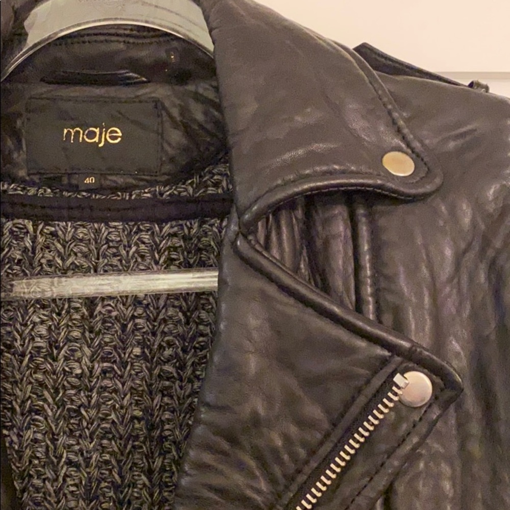 Maje Leather Jacket🖤 - Picture 11 of 12